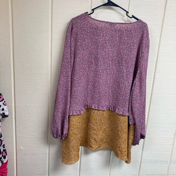 LOGO Lori Goldstein Top Bohemian Women's 3X - Picture 6 of 6